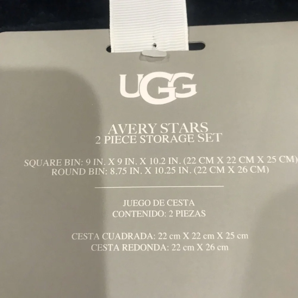 UGG (2) piece storage set brand new